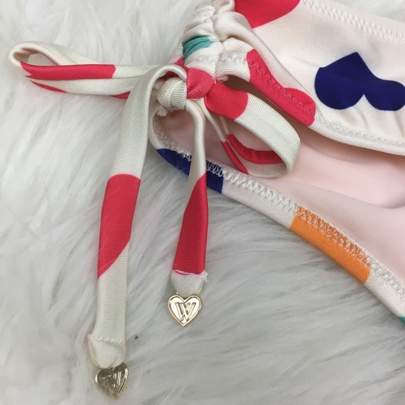 WILDFOX | Rainbow Heart Print Bikini Bottoms-E90 - Picture 4 of 8